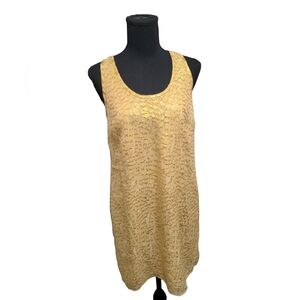 NWT Lilly Pulitzer Betty Dress Silk Jacquard Gold Almond Size Small Glam